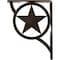 Ekena Millwork Austin Wrought Iron Bracket, (Single center brace), Antiqued Pale Gold 1 1/2"W x 5 1/2"D x 8"H BKTM01X05X08SAUAPG - alternate 2